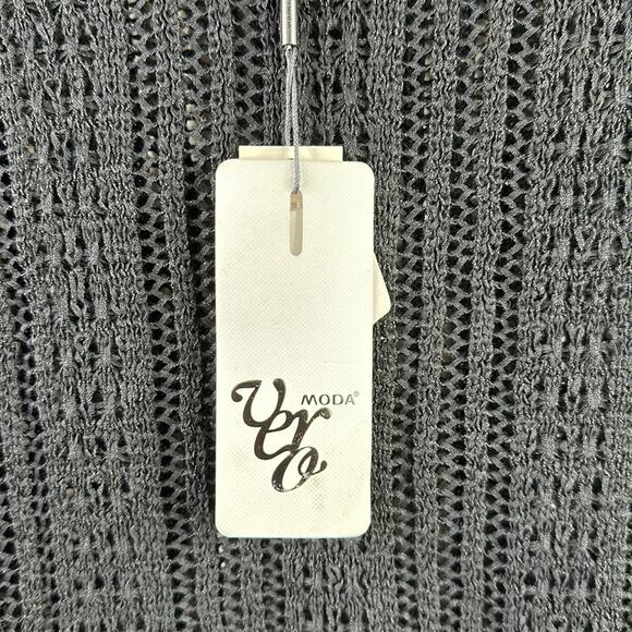VERO MODA Black Molly Starbuck‎ 3/4 Sleeve Knit Sweater Size Medium - Picture 9 of 13